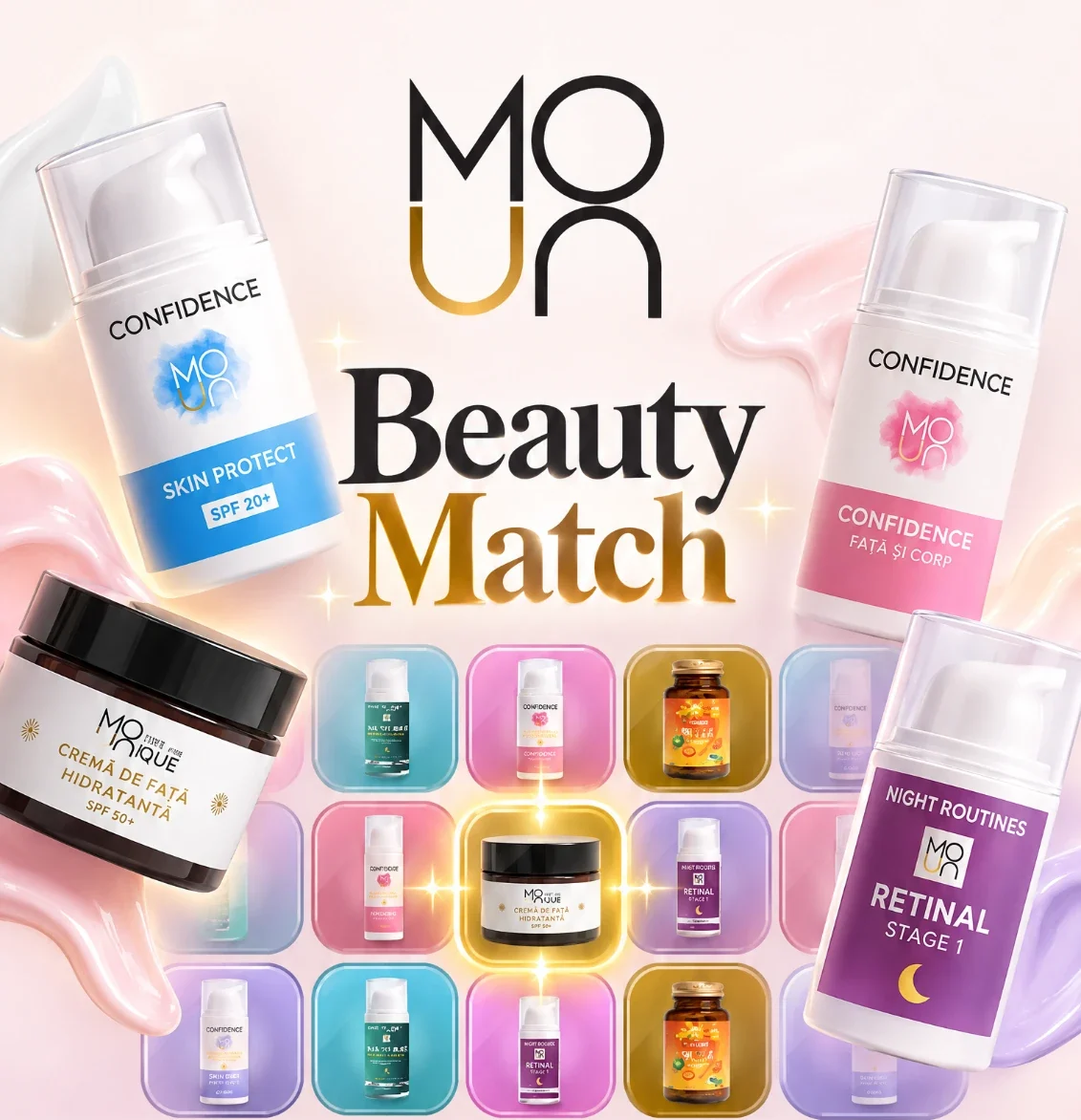 Beauty Match — jocul Mounique cu produsele reale