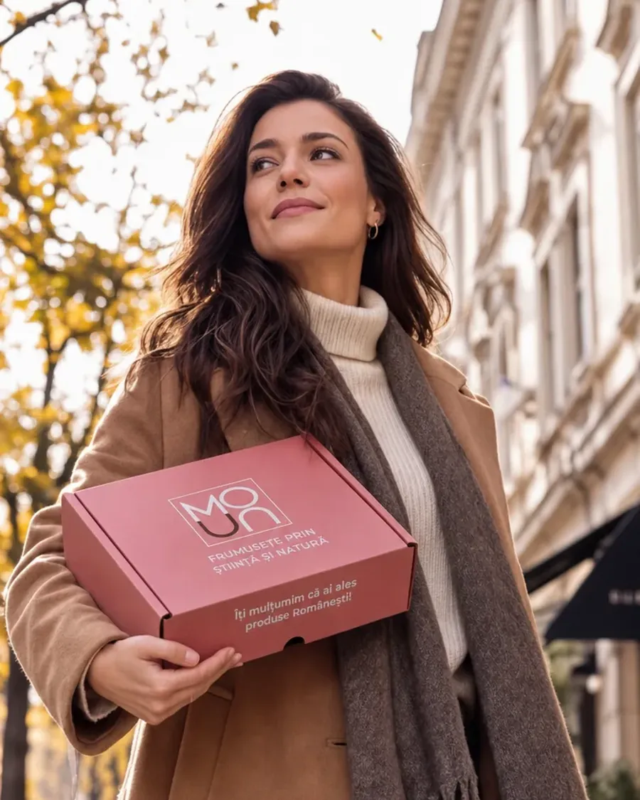 Mounique Beauty Box, розовата кутия с петте продукта
