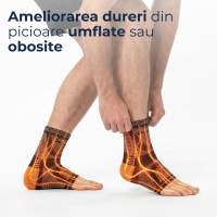 Șosete cu Fir de Cupru Delfino — pentru picioare obosite — imaginea 3