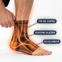 Șosete cu Fir de Cupru Delfino — pentru picioare obosite — imaginea 5