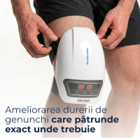 Gonartron Delfino — masaj pentru genunchi cu căldură și vibrații — imaginea 3
