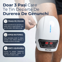 Gonartron Delfino — masaj pentru genunchi cu căldură și vibrații — imaginea 4
